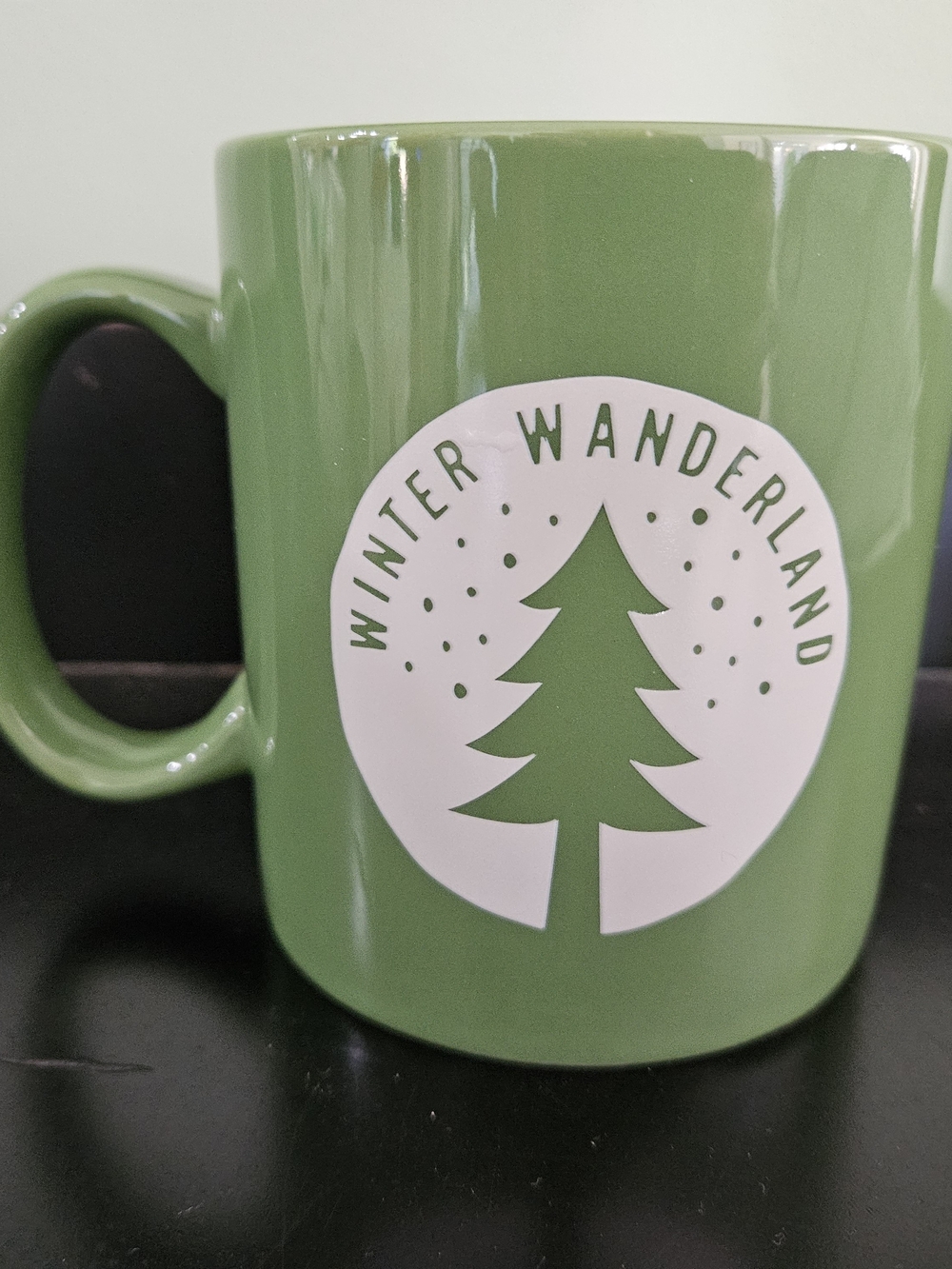 Life Is Good Green Winter Wanderland Ceramic Mug